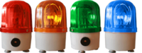 ЛН-1101С, Цвет: Зеленый, =12В, Сирена: Есть, в сечении ?100мм, Лампа накаливания с сиреной, Крепление магнитное,крепление плафона: зажим-паз A02891