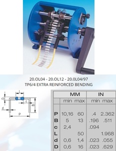 TP6/D 12 TP6/4 установка для П-образной формовки и обрезки аксиальных выводов компонентов Ø 0,4 ...0,6мм