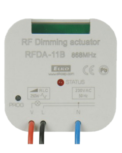 RFDA-11B Монтаж: В мтж.коробку, Описание: Диммер, Функц.: 1, Реле/Конт.: 0…220В, Мощность: 250VA, Питание: 220В 