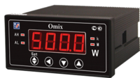 Omix P94-P-3-0.5 old; Диапазон (0…9999 МВт); Точность 0,5%; Вход I 1А, 5A; Вход U ~0…380B; Фазы 3/1; Питание ~/=85-264В; Корпус 48х96; 1 СД*4р 