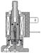 AR-5515-04, 3/2-переключающий, Ду=1,5мм, Присоед.штуцер ?7,0 мм, монтаж на плиту,Латунь, Уплотн.: Viton, Р=(0…2)МПа, Т=(-10…120)°С, Катушка: SA11B, ~220В, вшг:63x63x33мм, 132г. A43017