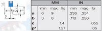 TP/R-PR-AS матрица (93.001) SMS/10 TO92 CENTER LEAD SPREAD & LOCK