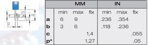 TP/R-PR-AS матрица (93.001) SMS/10 TO92 CENTER LEAD SPREAD & LOCK