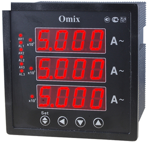 Omix P99-AX-3-0.5-3K трансф.вкл: до ~50000А, прям.вкл.: ~5А, 3ф., Экран-3 СД*4р, кл.0,5%, вшг: 96x96x105мм, пит.: ~85…~264В, реле: 3x ~2 А, 250 В A40510