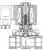 AR-2W41-15, НЗ, Ду=15мм, Присоед.1/2",Латунь, Уплотн.: Viton, Р=(0…0,8)МПа, Т=(-10…120)°С, Kv=3,8м3/ч, Катушка: S91H, ~220В, вшг:95x66x51мм, 611г. D11622