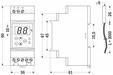 ARCOM-D2-кор.36х90x61мм, вх.NTC, 100кОм, t=(-19…109)°С, вых.Р.х16А, Позиционное, кл.т.0,5, ~110...240В. , датчик температуры в комплекте (?5?26мм, Lпров.=1м) D01092