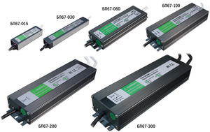 Блок питания БП67-015-12 (15Вт, =12В, 1,25А, Uвх.: ~90…250В), IP67, вшг: 20?29?96мм., вес: 100 г