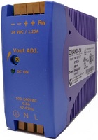 DRAN30-05 AC-DC, 30Вт, вход 90…265V AC, 47…63Гц / 120...370V DC , выход 5В/6A, рег. вых=+15%Uном, изоляция 3000V AC, на DIN-рейку: 115х90х41мм, -40…+71°С  