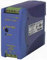 DRAN60-05A AC-DC, 60Вт, на DIN-рейку, вход 90…265V AC, 47…63Гц / 120...370V DC , выход 5В/10A, рег. вых=+15%Uном, изоляция 3000V AC, 115х90х41мм, -40…+71°С, фиксация провода винтом.