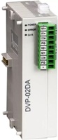 DVP02DA-S  Модуль аналогового вывода: 2AO, 12bit, 24V DC , with RS485, SLIM