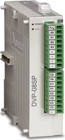 DVP08SP11R  Модуль дискретных входов: 4DI, 4DO (Relay), 24V DC Power, SLIM