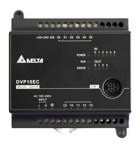 DVP40EC00S2  Контроллер: 40 Point, 24DI/16DO (Transistor PNP), 100~240 AC Power, 2 COM: RS232 & RS485