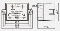EZR-40AA-H  Однофазные твердотельные реле с плоскими клеммами (макс длит. ток приведен для резистивной нагрузки): Iн макс = 16А, Uвых=90-480В АС (для сети 220В), Uупр=90-250В DC