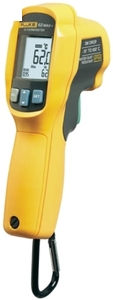 Fluke 62 MAX+, Т=(-30…650)°С; L=1м.; Визир.=12:1; Погреш.=1%; Лазер-есть; Коэфф.изл=регулир. 0,1…1,0; IP54,Сигнал.вых.за пределы,Hold, max/min, среднее; вшг: 175x85x75мм., вес: 255г. D10514