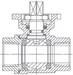 КПР-2-080-GSP-1,6, Ду=80мм T=(-20…150)°С, Pраб.=1,6МПа, Нерж.сталь, Уплотн.:PTFE, посадочный размер привода 17х17 мм, присоед.G3", Kv=573м3/ч, кран шаровый, вшг: 184x169x133мм, вес: 4600г. D02822