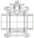 КПР-3-032-GSP-1,6, Ду=32мм T=(-20…150)°С, Pраб.=1,6МПа, Нерж.сталь, Уплотн.:PTFE, посадочный размер привода 11х11 мм, присоед.G1 1/4", Kv=93м3/ч, кран шаровый, вшг: 114x100x73мм, вес: 1688г. D03205