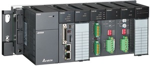 AH20EMC-5A  ЦПУ, Контроллер движения EtherCAT, 18DI/4DO, 32 осей, PLCOpen FBs, 256К шагов, mini USB, Ethernet, Micro SD