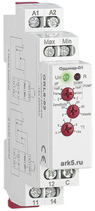 ОРДИНАР-D1, Контроллер уровня тип вх.-A, Вых.-Р, реле: ~10 А, 250 В, ?24…240В, вшг: 90x18x64мм., вес: 72г. A04085
