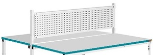 Панель перфорированная островная. Сдвоенная перфорированная панель для островных столов. Предназначена для крепления вспомогательного оборудования и инструментов. Высота 325 мм.   2х(1500х325) мм