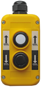 ПТК-А-2301, Пост управления 2-х кнопочный (черная "up", белая "down"), IP54, 2*2НО D13602