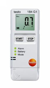 Testo 184-G1 (0572 1846), арт. 0572 1846, пар-р: Температура+влажность+ударная нагрузка, диап.=(?20…70°С;0…100%RH;0…10 g), точн.=±0,5°С, интервал: 1мин…24час., интерфейс=USB, габ.:97?44?12мм. A87362