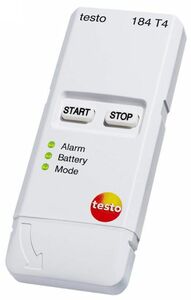 Testo 184-T4 (0572 1844), арт. 0572 1844, пар-р: Температура, диап.=(?80…70°С), точн.=±0,5°С, интервал: 1мин…24час, интерфейс=USB, габ.:97?44?12мм. A87361