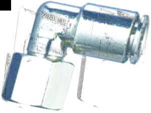 ТРВУМ.НЛ-0614, Трубка: ?6мм, Резьба внутр.: K1/4", угловой, трубка-резьба внутренняя, L-образный, Никелированная латунь A44838