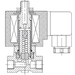 AR-YCG31302, 3/2-UЗ, Ду=3мм, Присоед.1/4"+ наруж. 1/8",Латунь, Уплотн.: Viton, Р=(0…0,5)МПа, Т=(-10…120)°С, Kv=0,29м3/ч, Катушка: S91H, ~110В, вшг:82x75x36мм, 360г. D11157