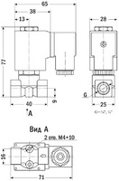 AR-1H21161 (AR-YCH31161), НЗ, Ду=1,6мм, Присоед.1/8",Латунь, Уплотн.: PEEK, Р=(0,01…6,5)МПа, Т=(-30…150)°С, Kv=0,077м3/ч, Катушка: AS11H, ~110В, вшг:77x40x25мм, 345г. D05898