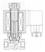 AR-YCSM12041, НО, Ду=3мм, Присоед.1/8",Латунь, Уплотн.: Viton, Р=(0…1,2)МПа, Т=(-10…120)°С, Kv=0,26м3/ч, Катушка: S91H, ~220В, вшг:83x36x75мм D04193