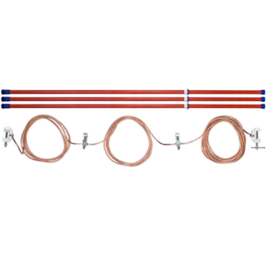Заземление переносное для ВЛ до 35 кВ  ЗПЛ-35-3 Д (35 кв.мм) (3 штанги, 10 кг)